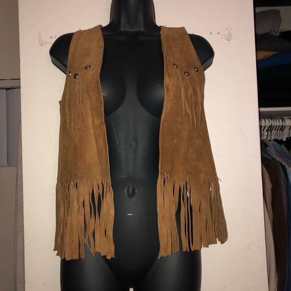 Jackets & Blazers - Vintage suede cowgirl vest
